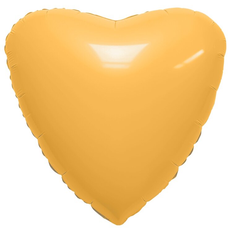 Сердце 18" Сатин Apricot