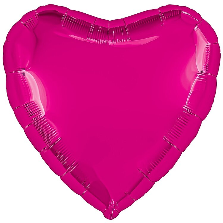 СЕРДЦЕ 30" Металлик Fuchsia