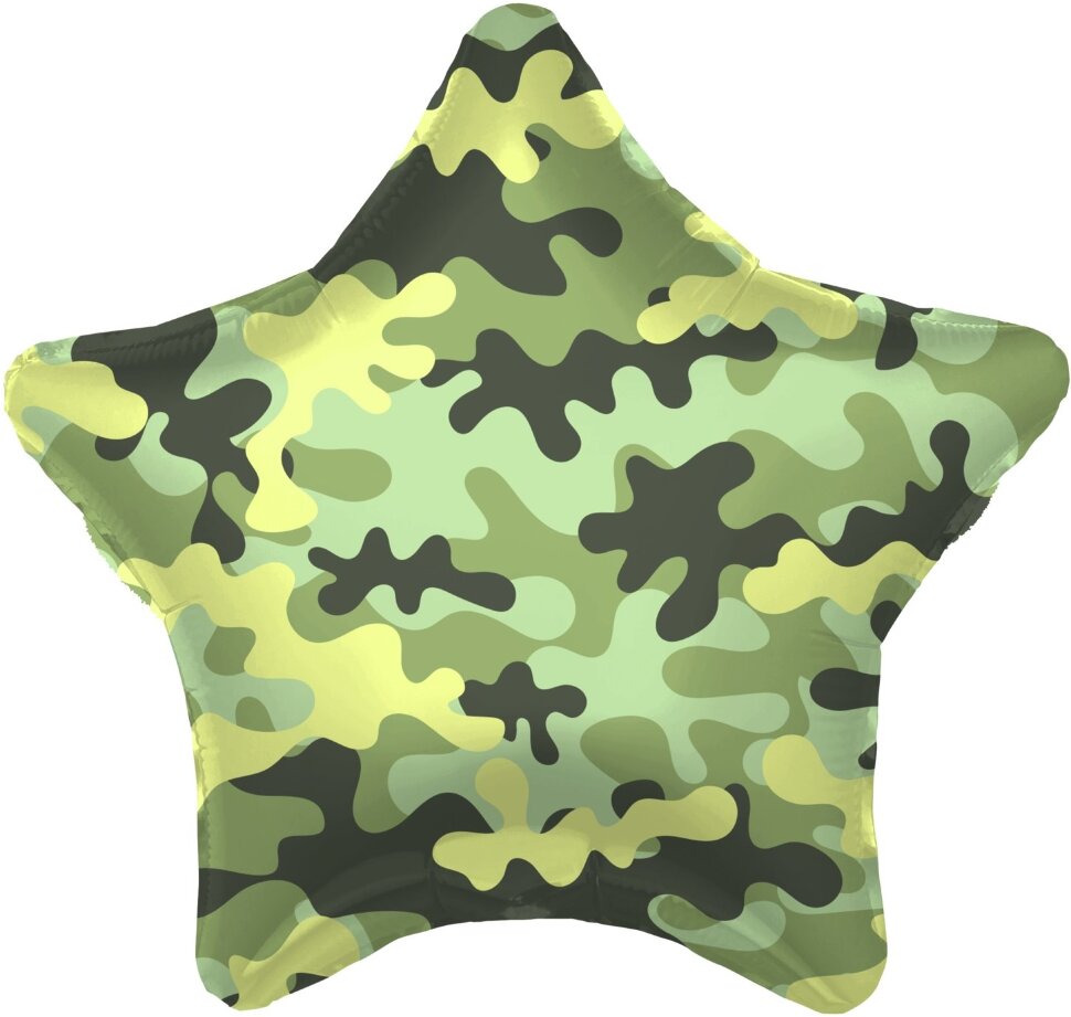 Шар (19''/48 см) Звезда, Камуфляж, Военный