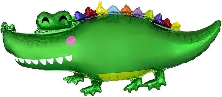 Шар (41''/104 см) Фигура, Яркий крокодильчик