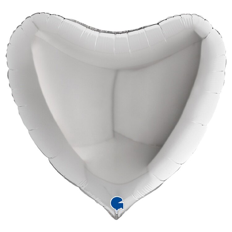 СЕРДЦЕ 36" Металлик Silver