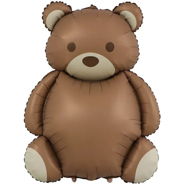 Шар (35''/89 см) Фигура Мишка, Сатин