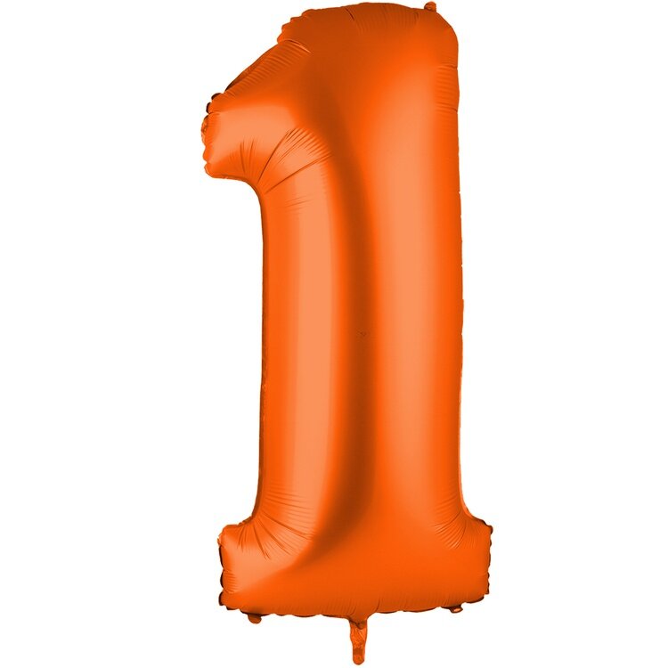 ЦИФРА 1 40" Пастель Orange